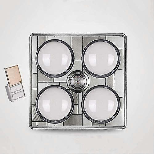 Waterproof ExplosionProof Bathroom Heat Lamp with Energy Saving LED Ceiling Light, Embedded 1180W White