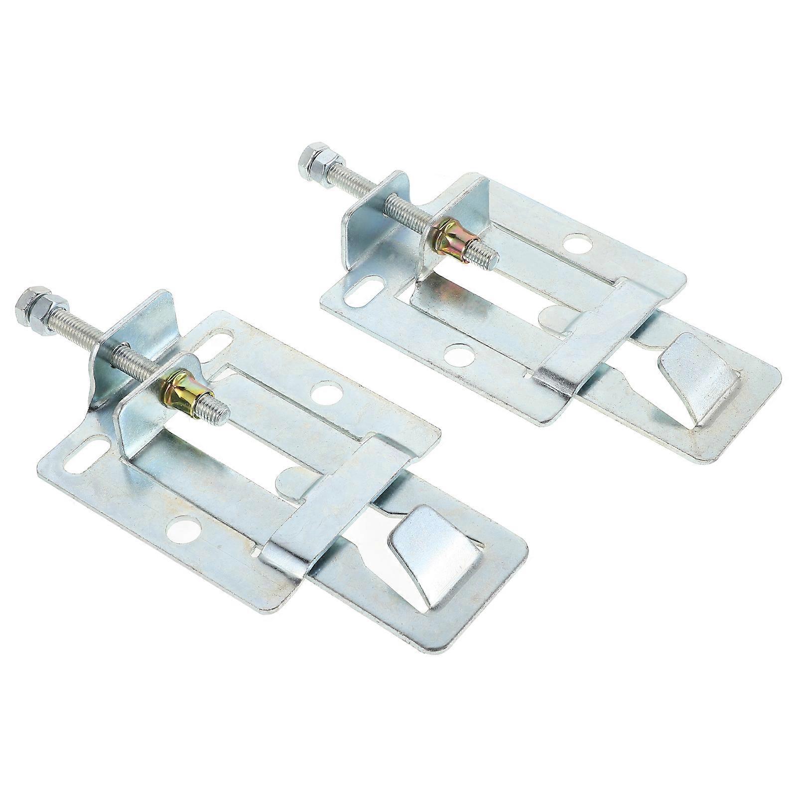 Black Range Hood Hanger Bracket Adjustable for Kitchen Use 2Pcs Stainless Steel