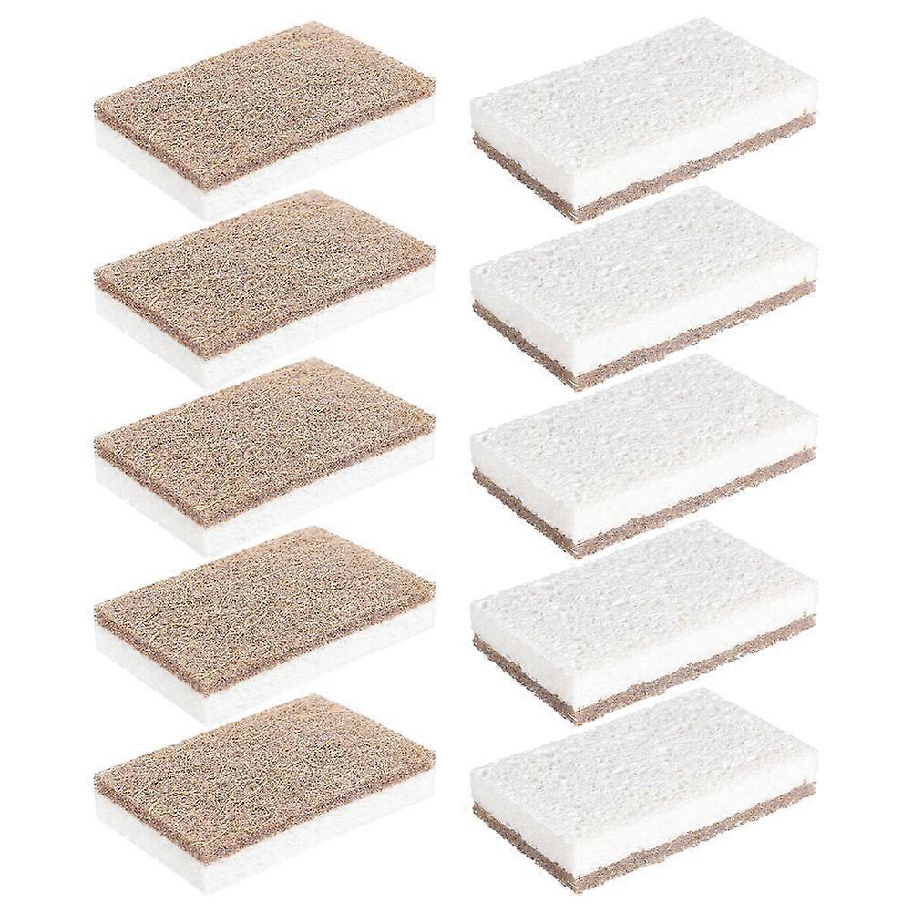 Daily Use Cleaning Sponge Utensil Scrubber Soft Practical Simple Design Home Users 10Set