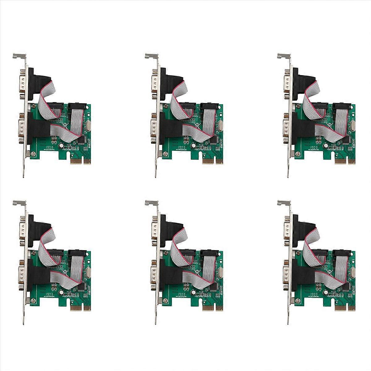 PCI-E Express Dual Serial DB9 RS232 2 Ports Controller Adapter Card