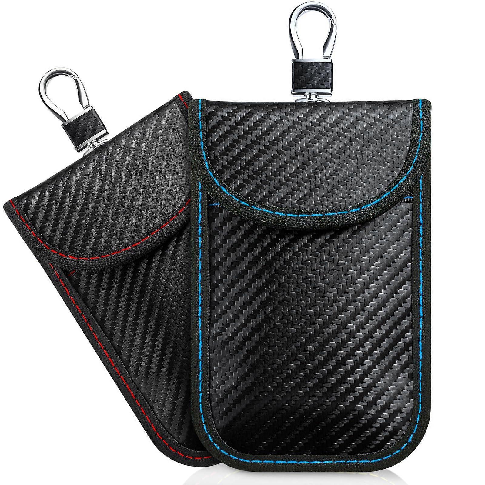 Faraday Bag for Car Keys 2 Pack RFID Blocking Key Fob Protector with 100% Signal Blocking