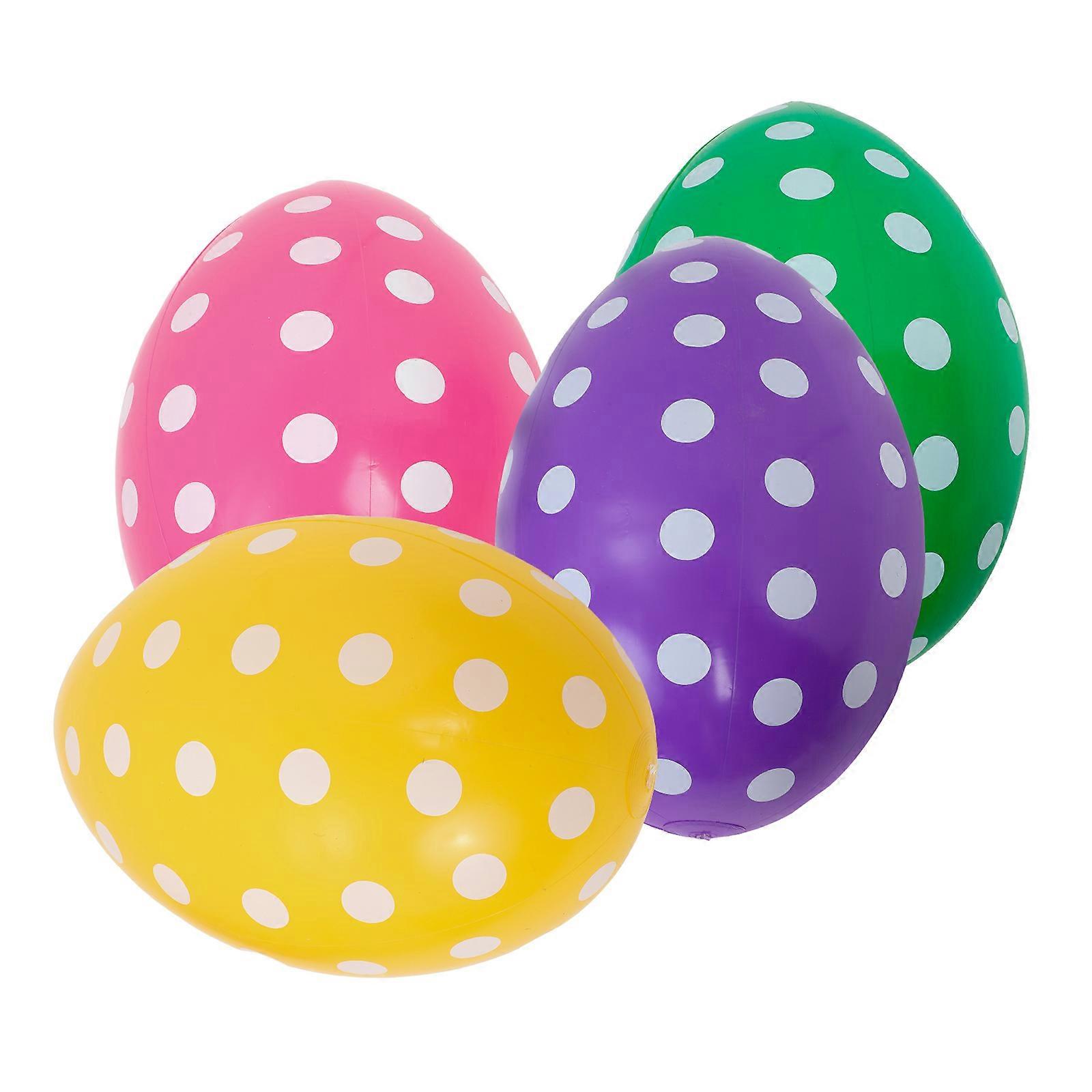 4Pcs Inflatable Easter Eggs for Party PVC Giant Easter Egg Balloons