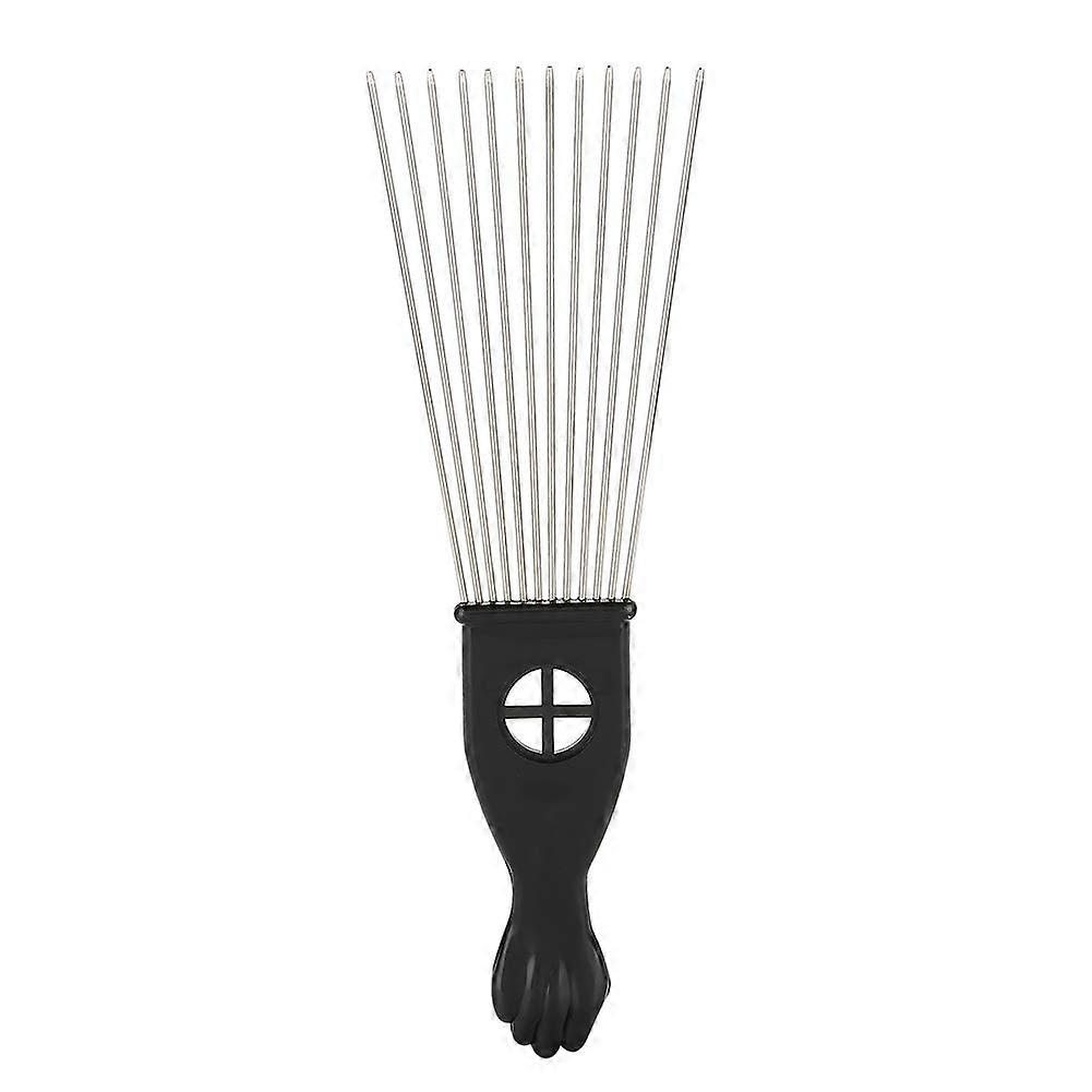 Steel Hair Styling Comb with Smooth Round Steel Teeth and AntiSlip Handle M17071