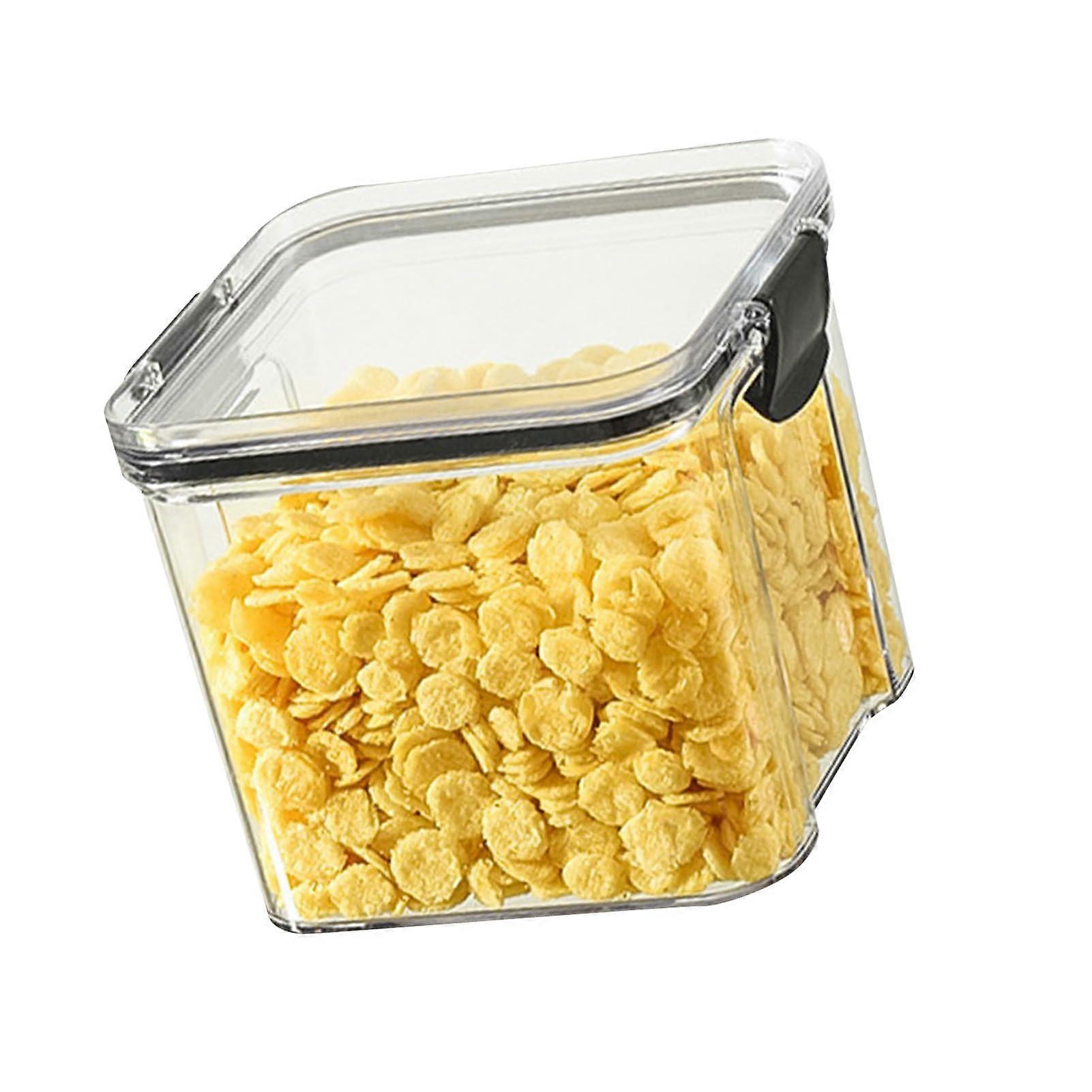Large Capacity 700ml Airtight Food Storage Container with Locking Seal, Transparent Kitchen Jar