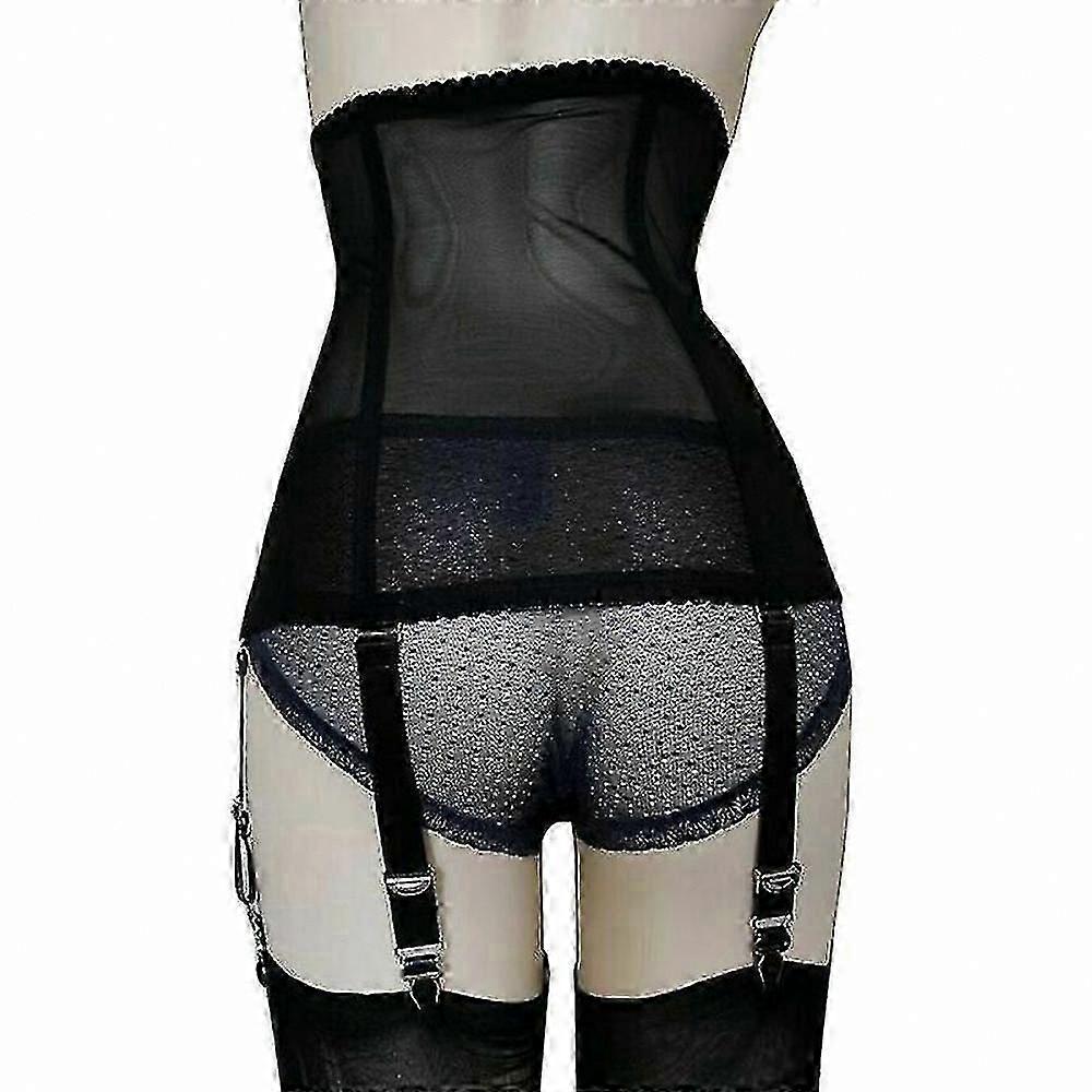 Women's High-Waist Shaping Garter Belt with Removable Straps