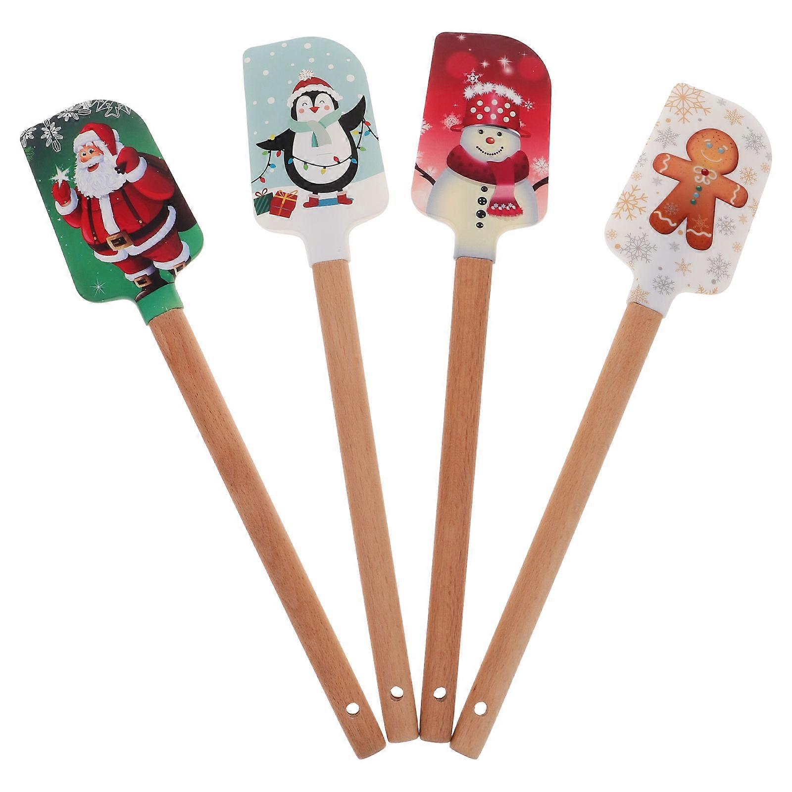 Multifunctional Baking Spatulas For Party Use 32.50X6.10X1.60CM Assorted Color Baking Practice 4Pcs