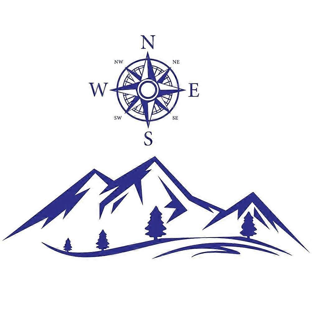 Mountain Pattern Stickers Car Decals For Men Appearance PVC 150X50cm 2Pack