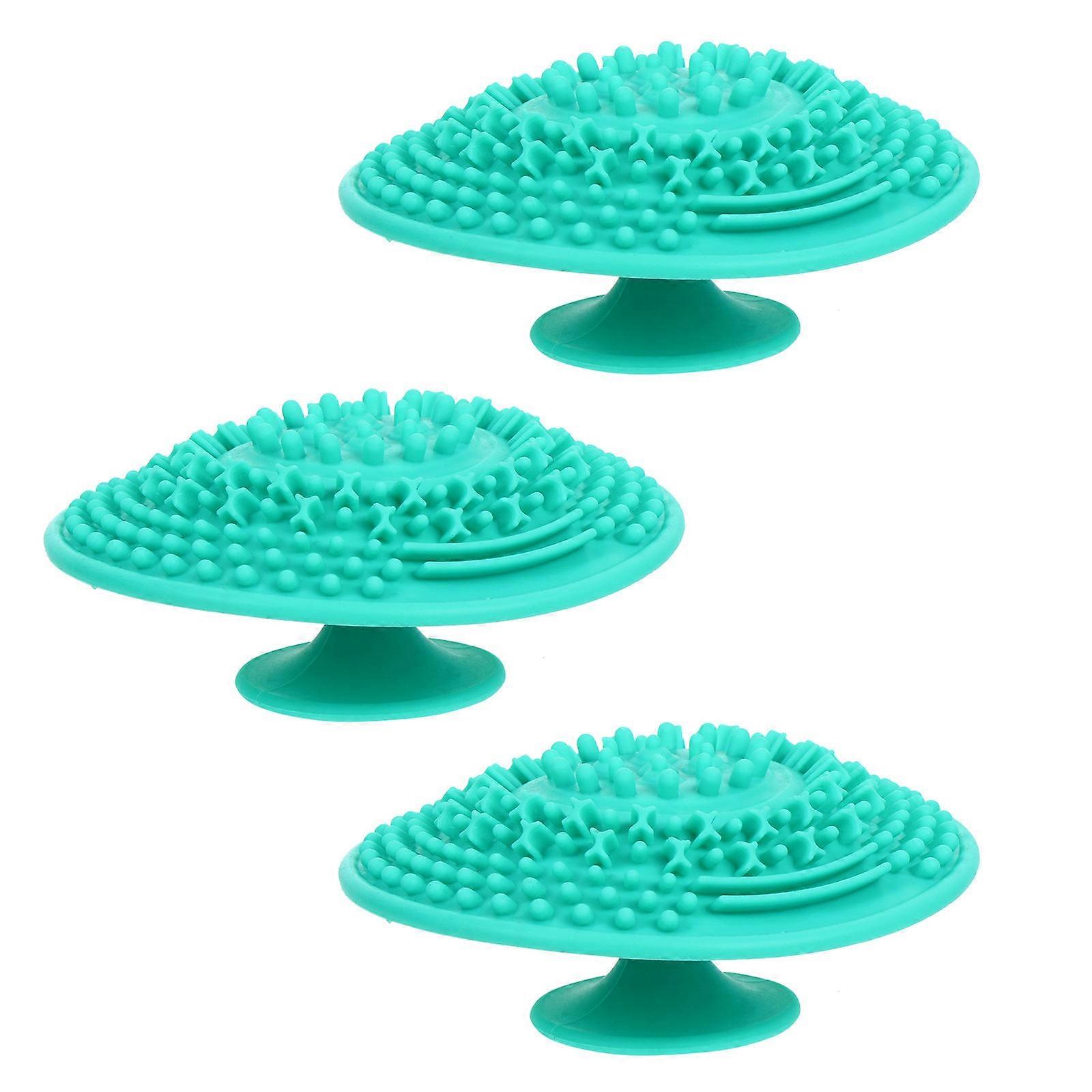 Makeup Brush Cleaning Pad Silicone Tool for Home Use 3Pcs Pack