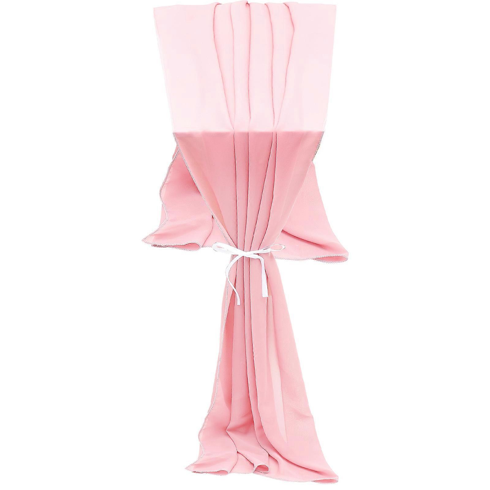 4Pcs Stylish Table Runner Rectangular Decorative Table Cloth for Special Occasions Pink