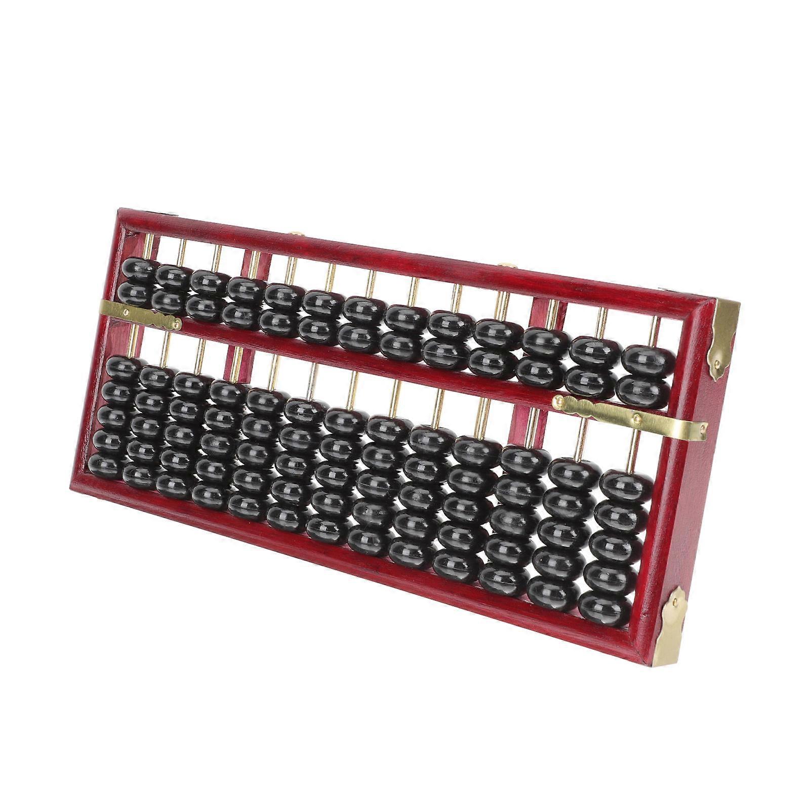 Decorative Wooden Abacus Children Learning Abacus Counting Tool 13 Columns