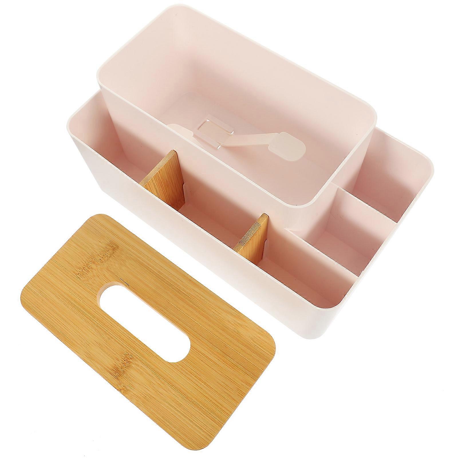 Desktop Container Tissue Box for Holding Use with Storage Box Design