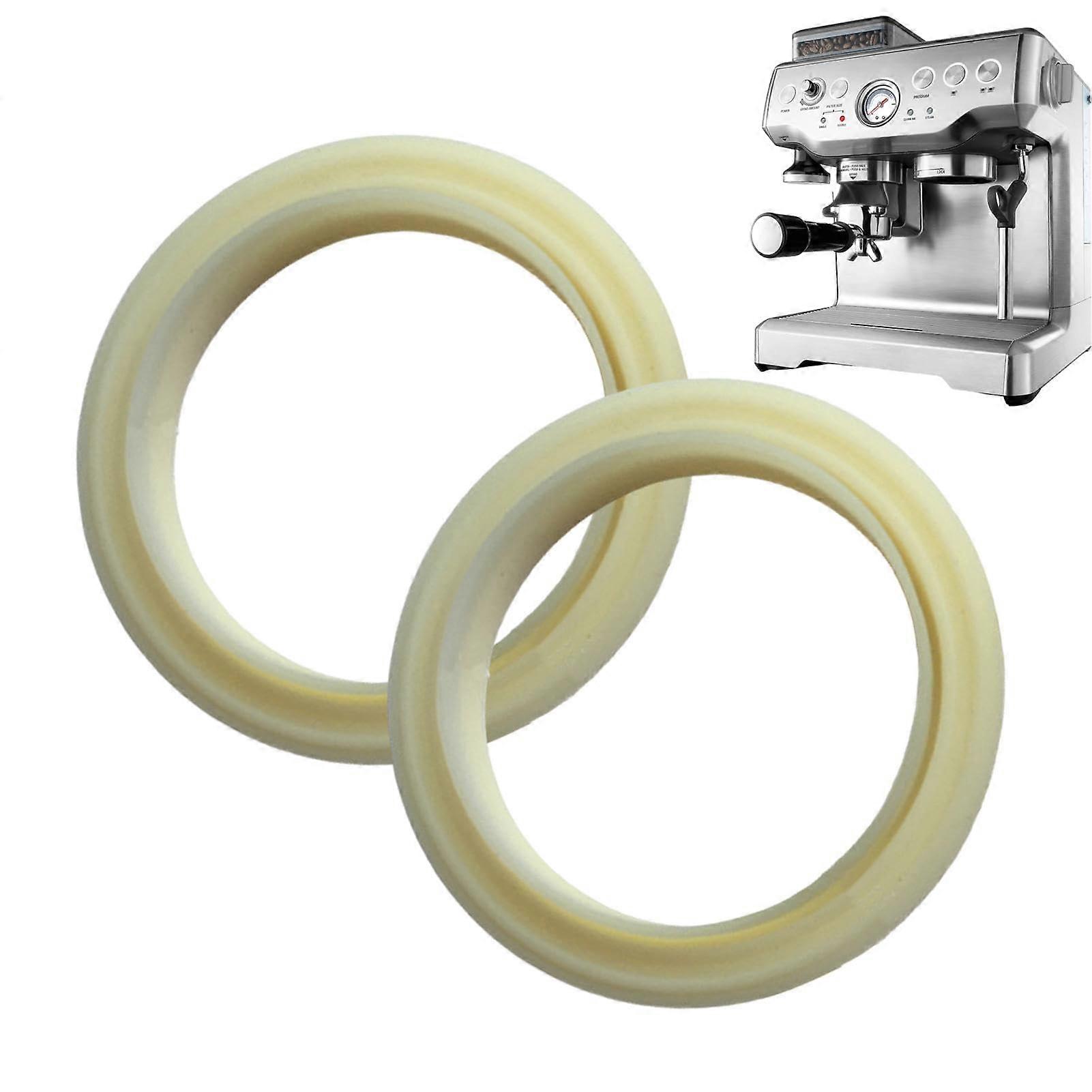 Silicone Espresso Machine Gasket 54mm LeakProof  Temp Steam Ring Seal Replacement 2pcs