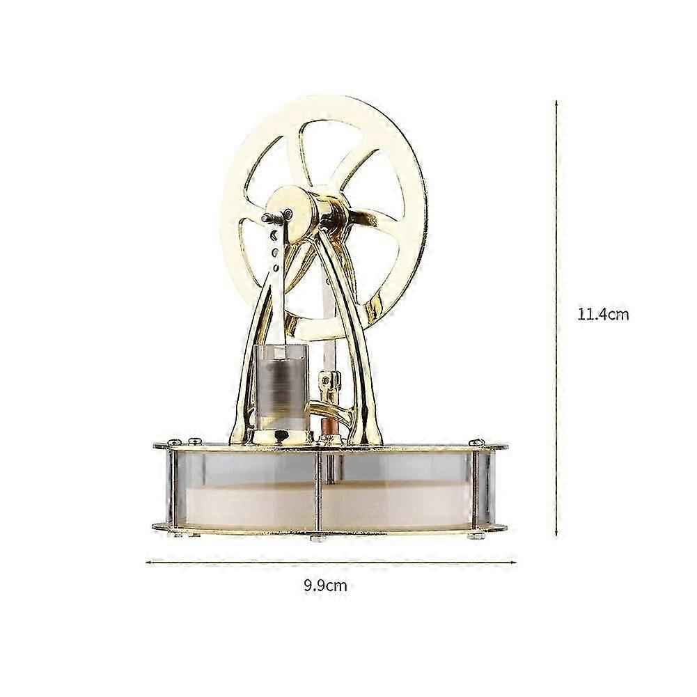 Low Temperature Stirling Engine Assembled Electricity Generator Heat Experiment Physical Generator Model
