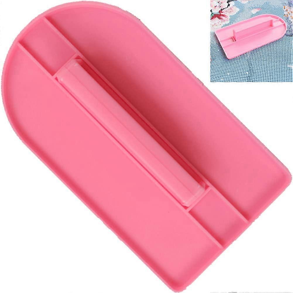 Diamond Painting Tools Flat Drill Press Plate for Embroidery Canvas Solid Pink Time Saving Design