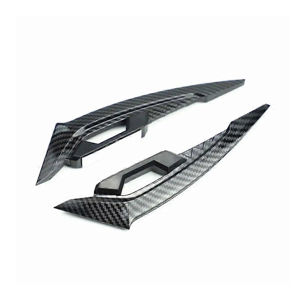 2Pcs Motorcycle Winglets Front Side Spoiler Set Glossy Finish Lightweight Aerodynamic Design