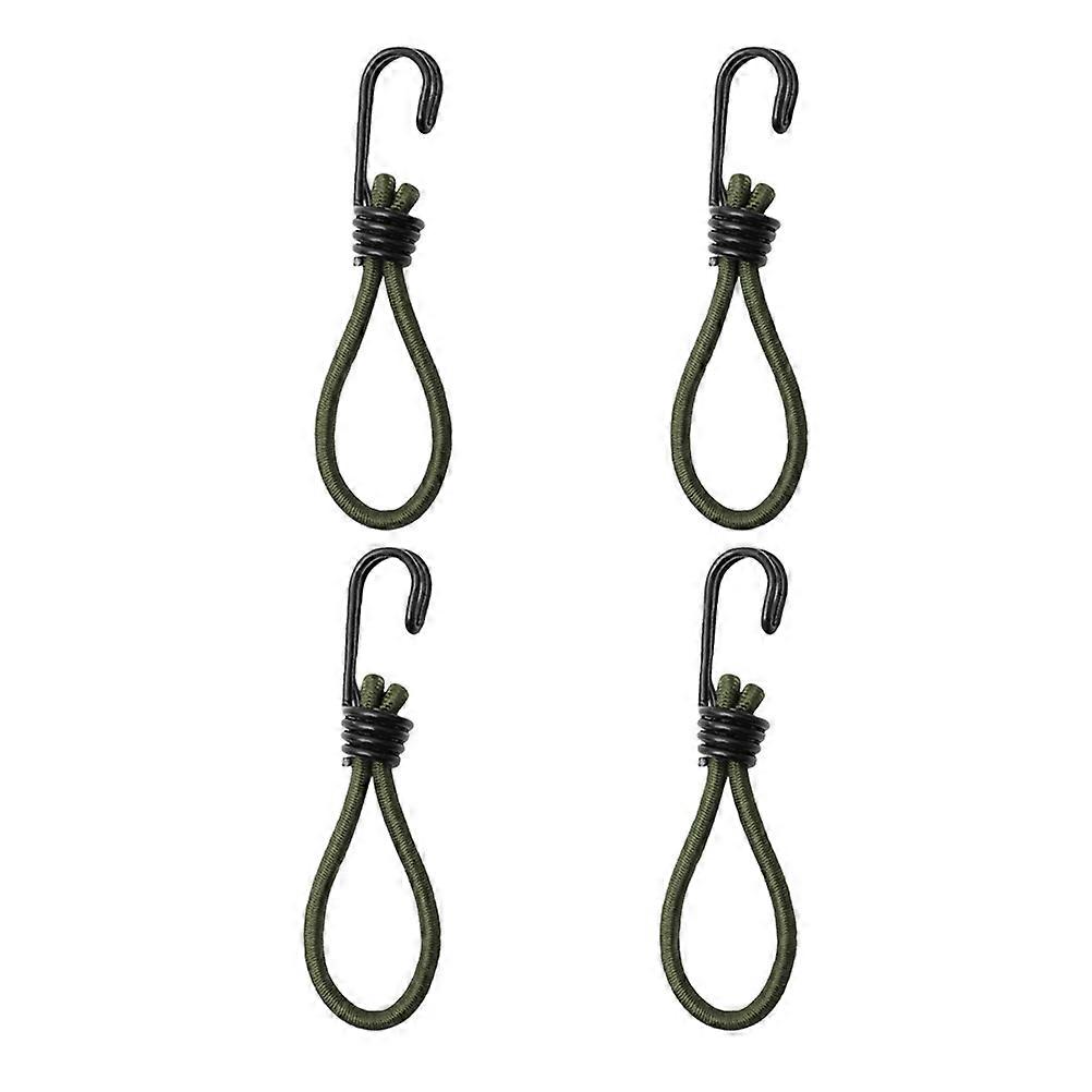 Multi-Function Tent Fixing Buckles with Elastic Rope for Camping 4Pcs