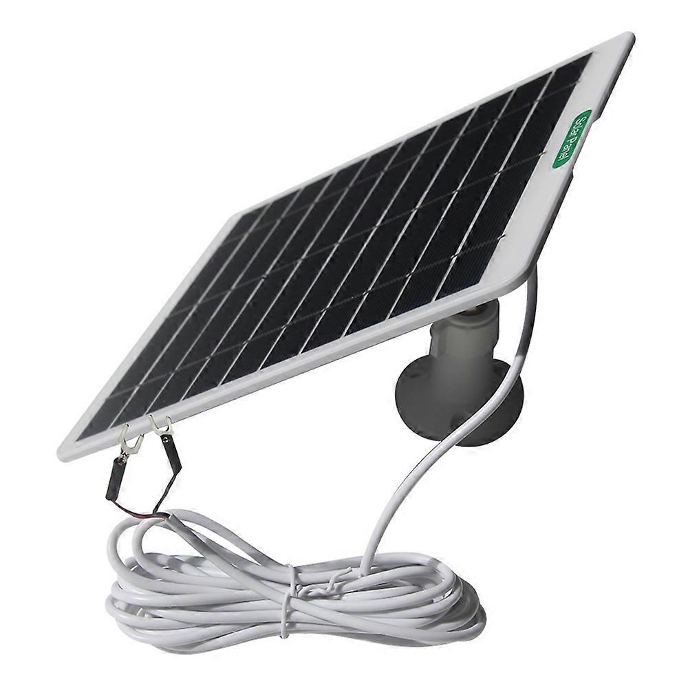 5W Solar Panel for Security Camera Outdoor Solar Panel Charger with 3m Cable and Bracket