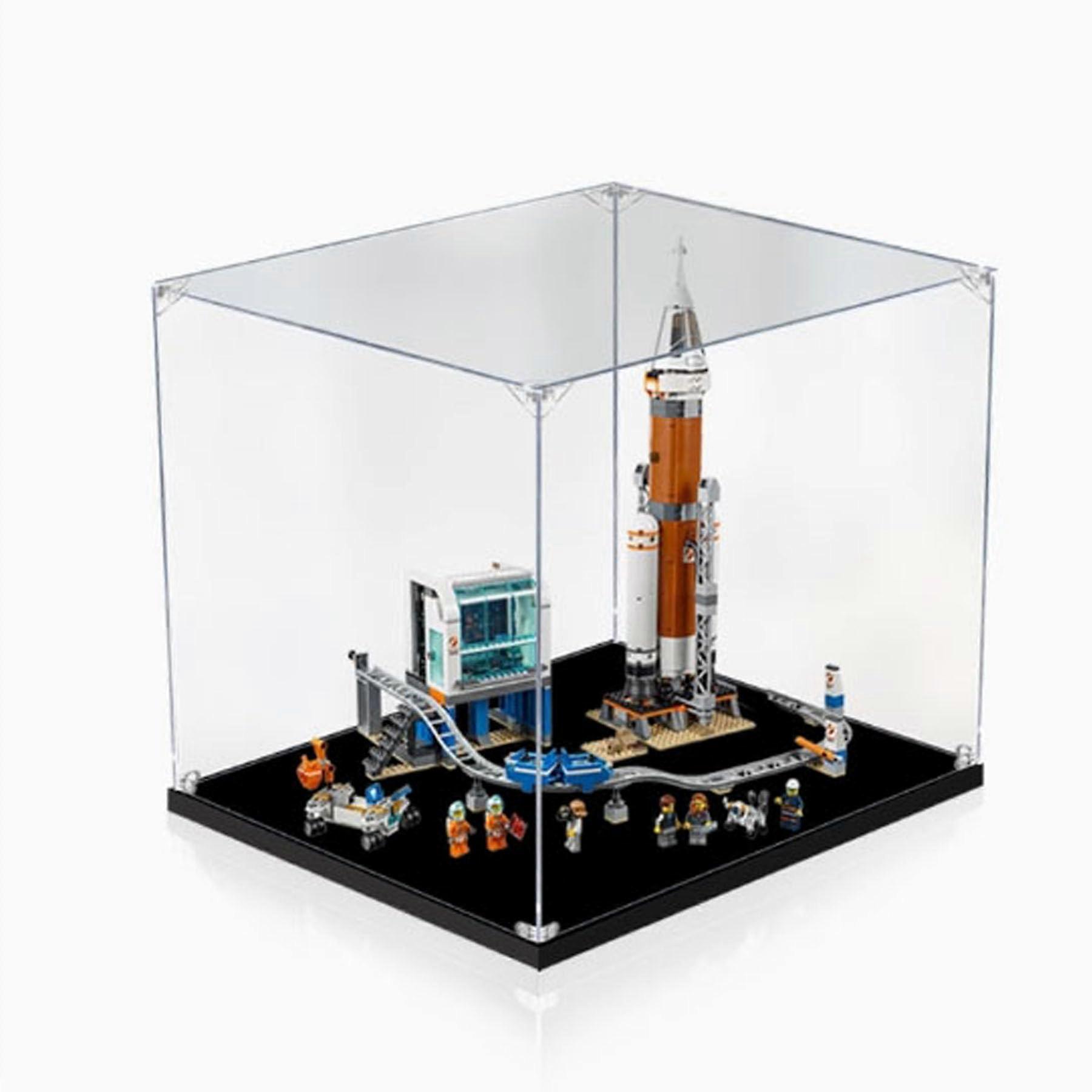 Acrylic Display Case for Rocket Launch Control Center 60228 Compatible with , Clear Dustproof Box, UV Resistant 2mm