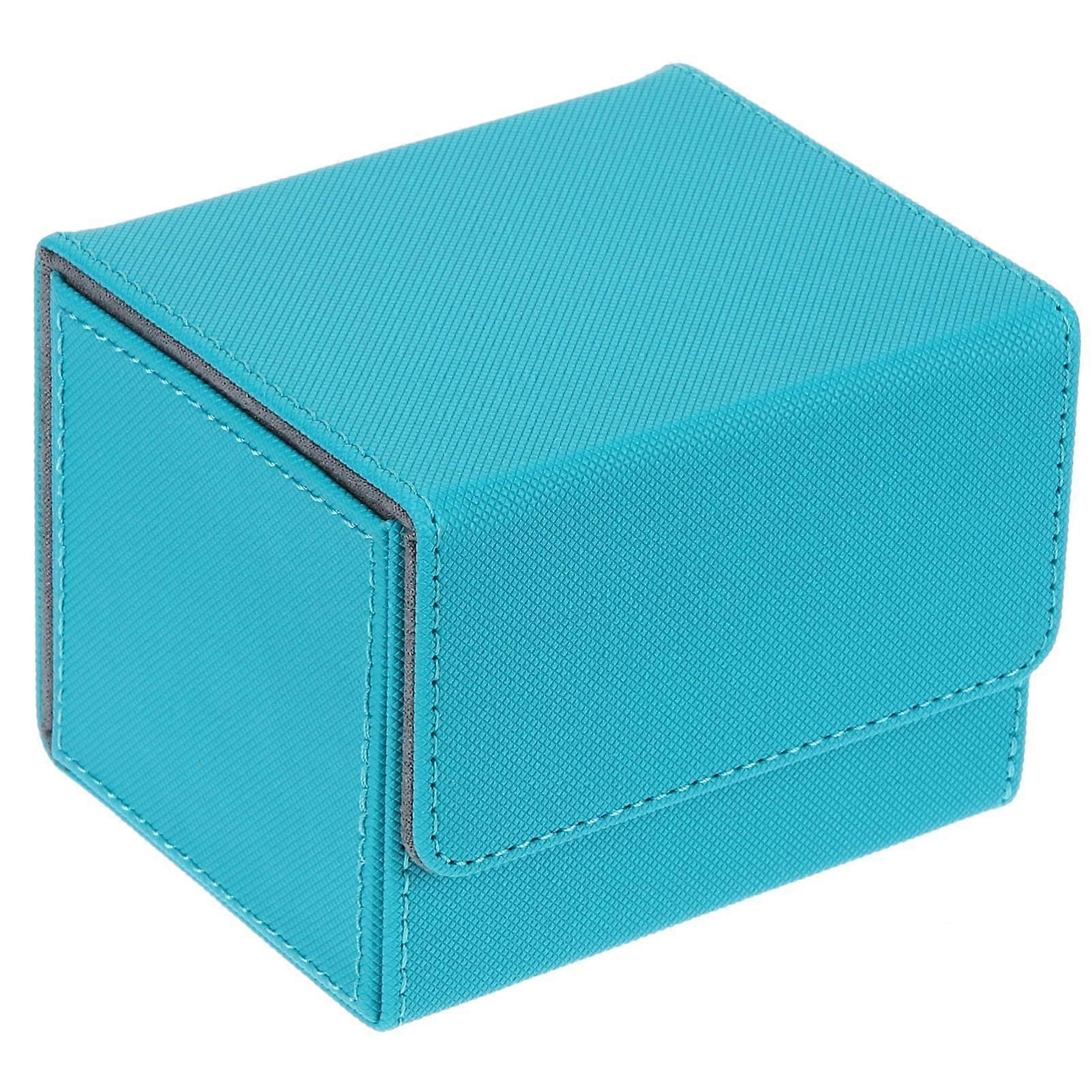 Leather Trading Card Storage Box with ScratchResistant Interior and MultiCard Organizer