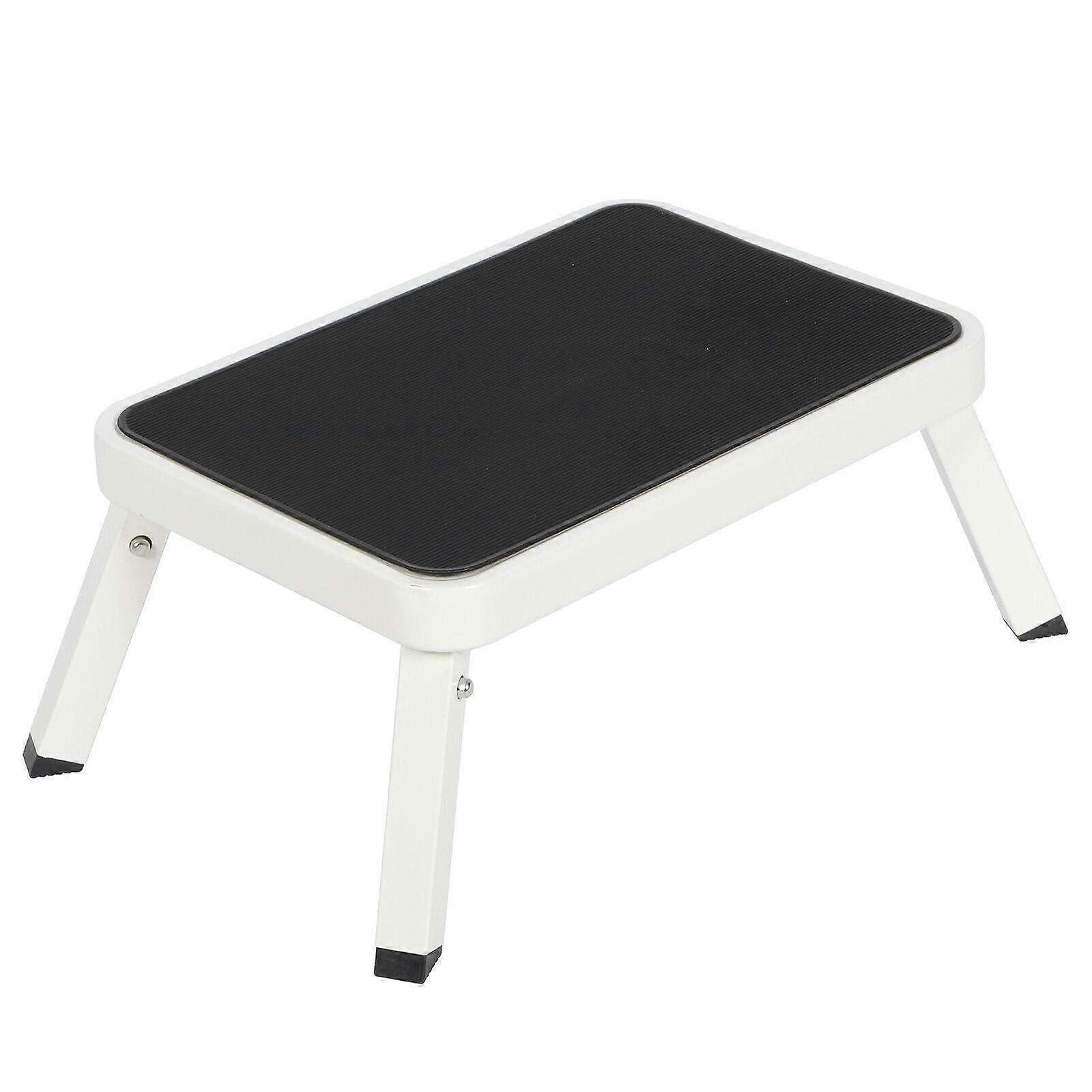 Folding Step Stool with Durable Steel Frame for Camping, Bathroom, Kitchen and Outdoor Use