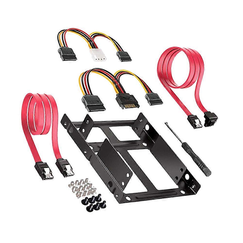 Hard Disk Support Cable Set with Power Cord and Screwdriver 1Pcs