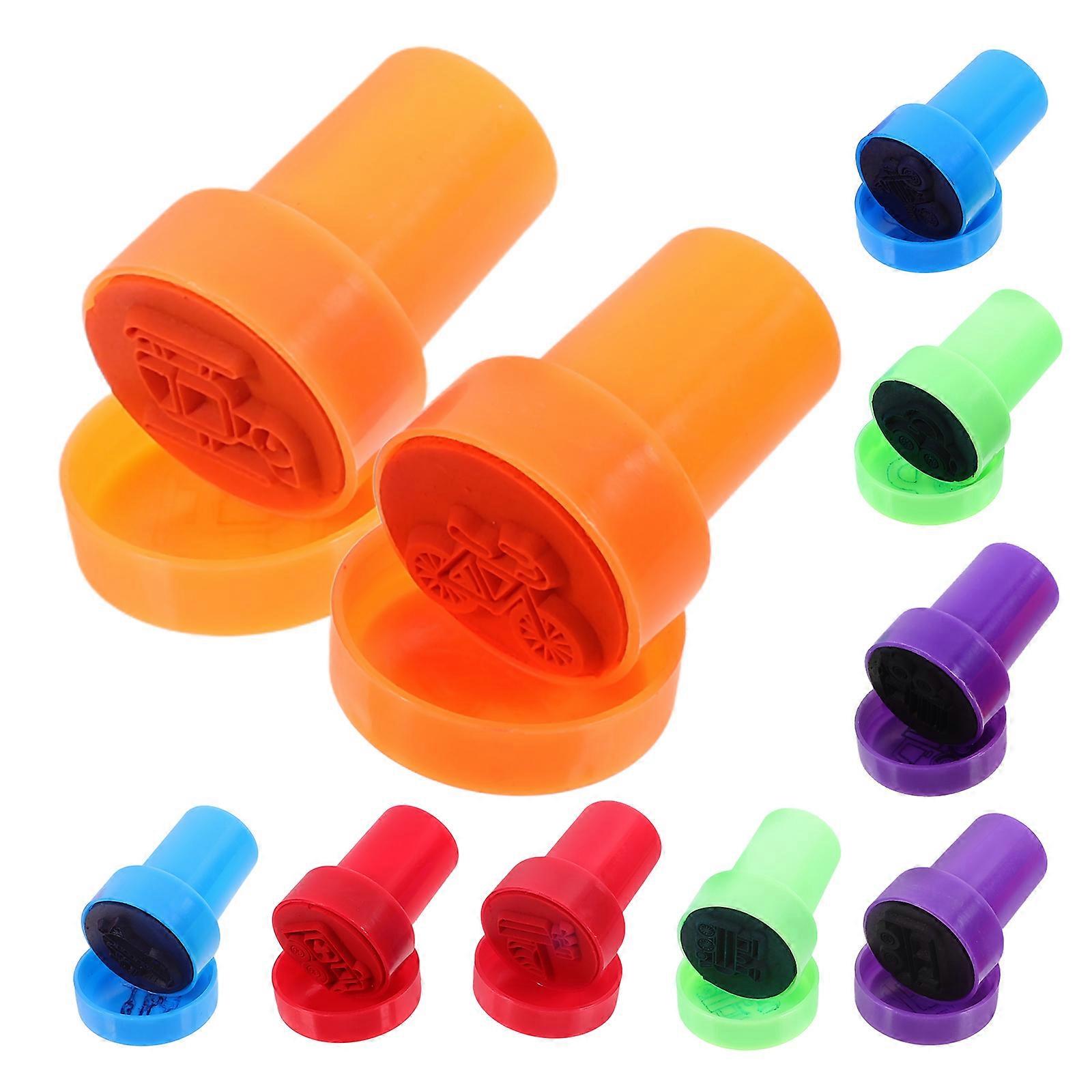 Assorted Color Transport Stampers for Journaling with 10Pcs Pack