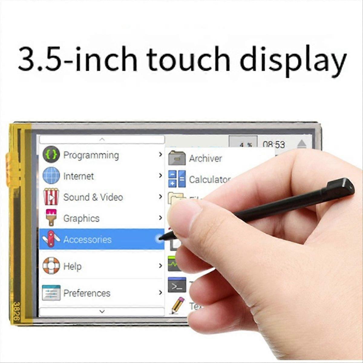 3.5inch Touchscreen Display 320x480 Pixels IPS Panel 262K Color SPI Interface for Raspberry Pi