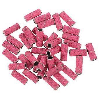 Tragbare Nagelschleifbänder für die Maniküre, 50 Stück, rosa