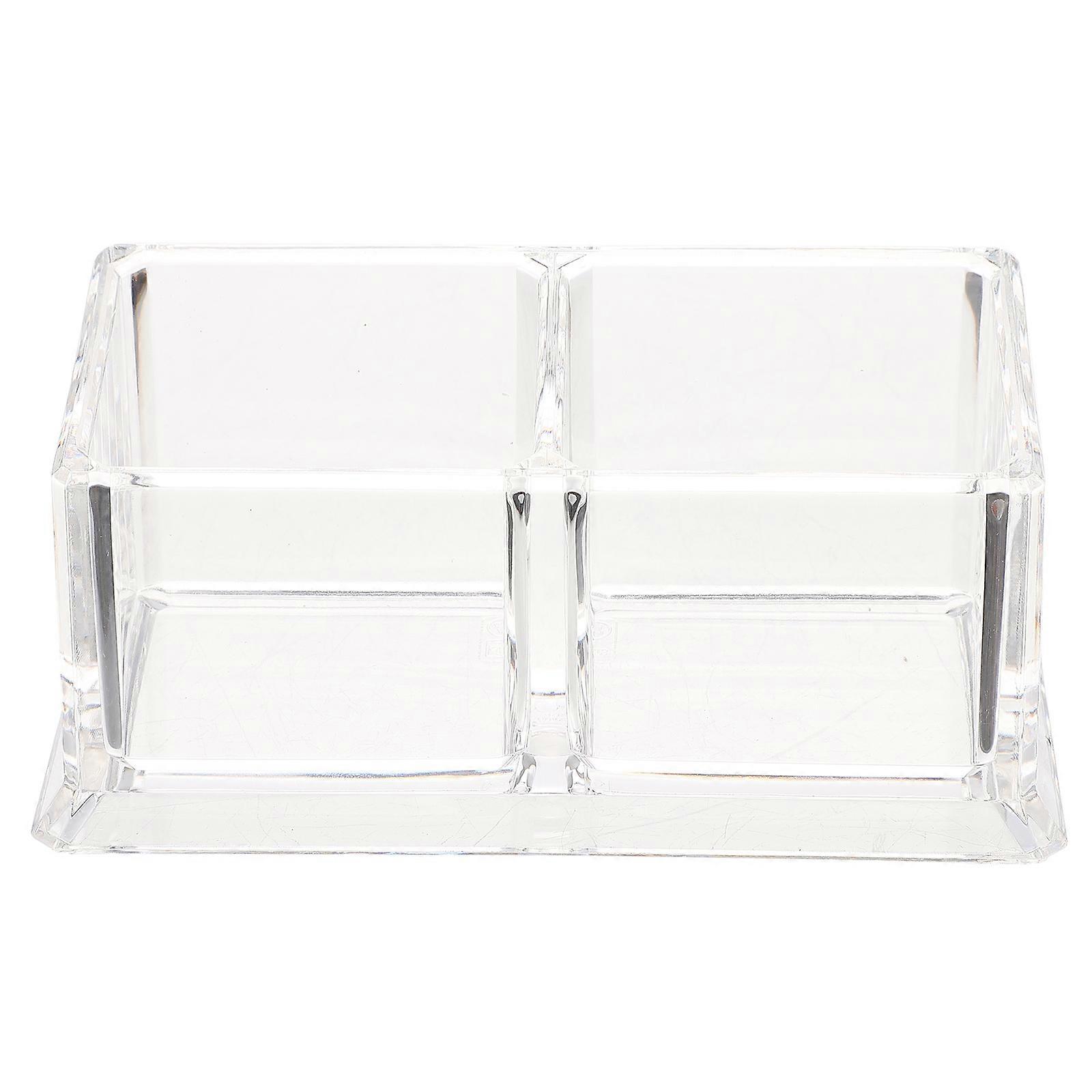 Transparent Tea Bag Holder Acrylic Storage Box for Storage 2Pcs