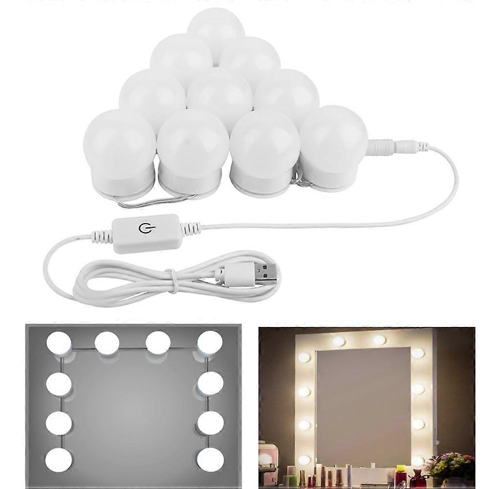 LED Mirror Light USB Dimmable Touch Vanity Lights Strip for Makeup