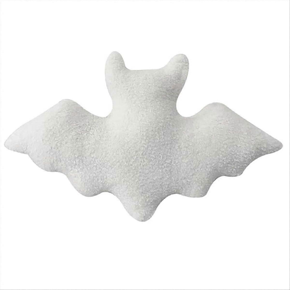 Halloween bat plush pillow Bat modeling pillow White