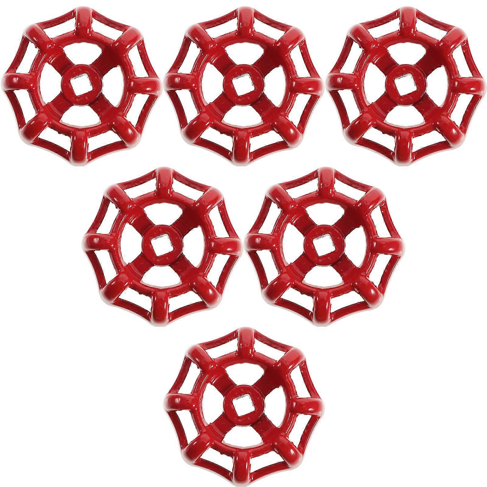 Replacement Valve Handle Round Wheel Handles For Bathroom Rust Prevention 6Pcs