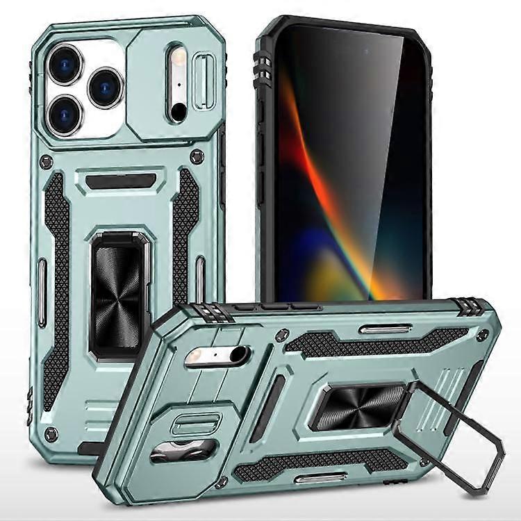 iPhone 17 Pro Max Armor PC + TPU Camera Shield Case