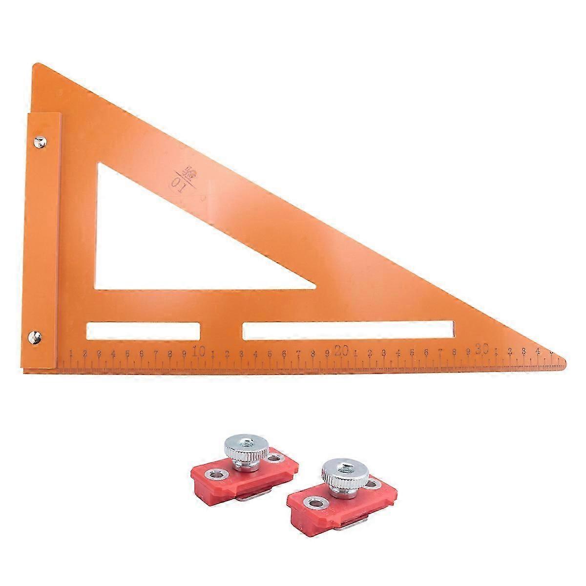 Multipurpose Triangles Ruler with Positioning Slide Universal Measuring Marking Tool for ,Layout Measuring