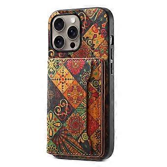Wallet Case Yellow Leather Flip Cover with Card Slot Kickstand and Flower Design for Huawei Nova 12
