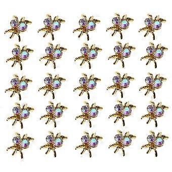 100 Pcs Spider Nail Art Charms Manicure Spider Decors Women Nail Ornaments