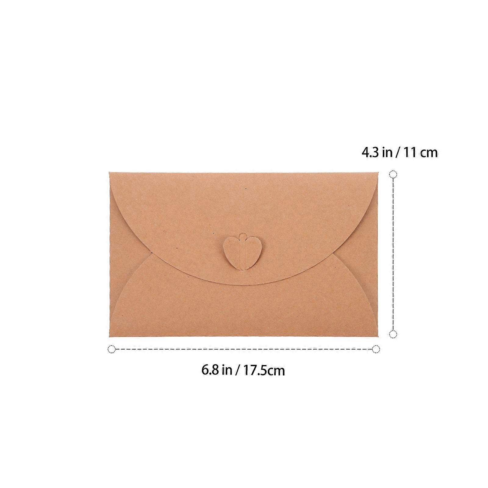 40Pcs Mini Envelopes Multi-function Vintage Envelopes Kraft Gift Envelopes Letter Accessory