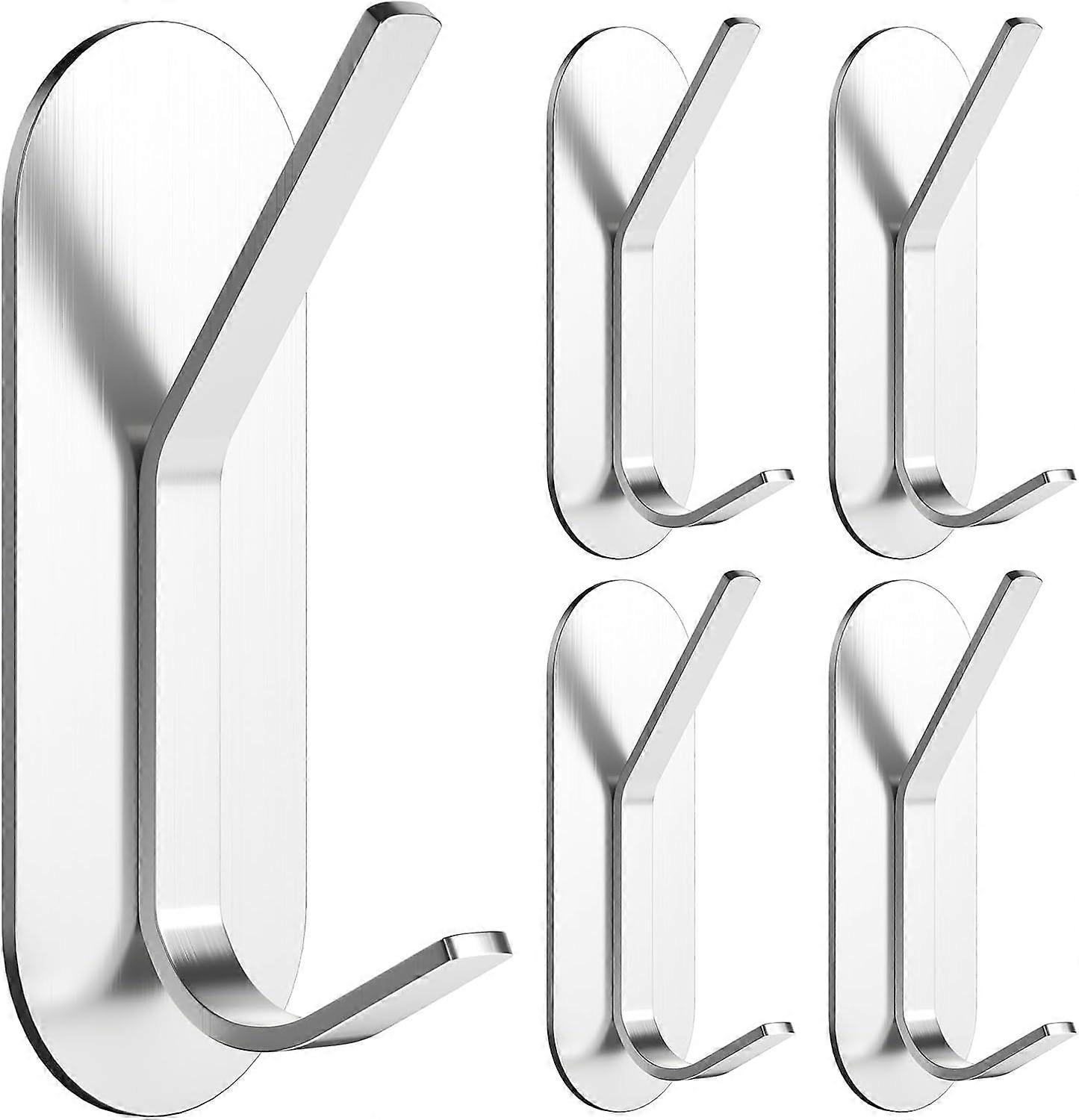 Pieces Adhesive Wall Hook, Self-Adhesive Towel Hook