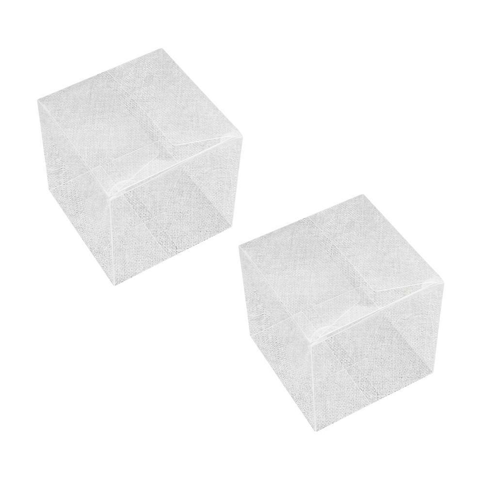 Candy Packing Boxes for Storage Use 50Pcs Transparent Plastic Macaron Box
