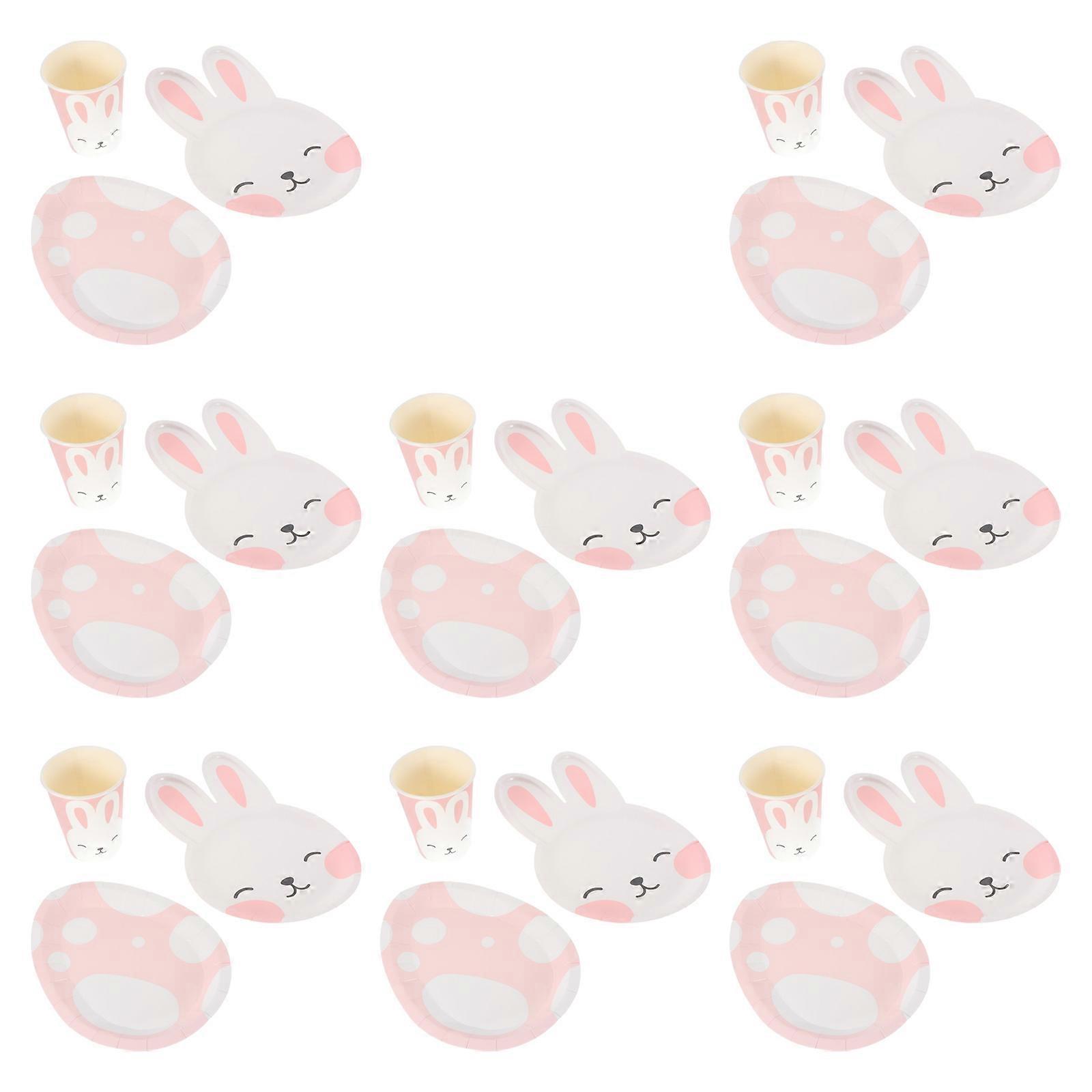 Easter Bunny Pattern Paper Cups Paper for Party 1Set