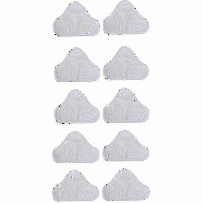 10 Pack Replacement Steam Mop Microfiber Cloth Pad compatible with H2o Mop X5 Triangular Drag