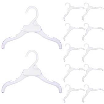Leichte Hundekleiderbügel, 10er-Set, weiß