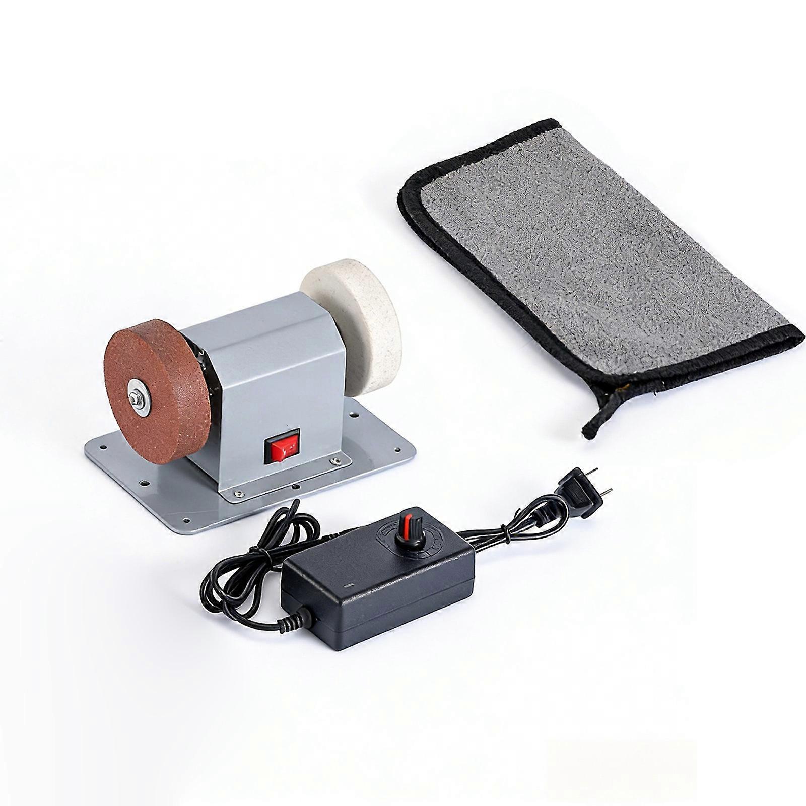 Electric Grinder Sharpener Polishing Unit With Variable Rate Adjustment And Turning Function Suitable For Detailed Work Multicolor