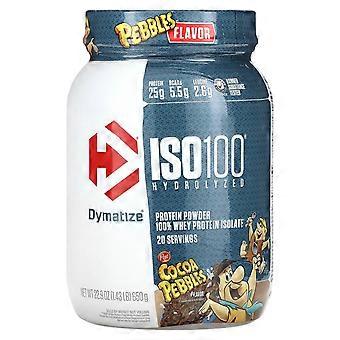 Dymatize, ISO100® hydrolyserad, 100 % vassleproteinisolat, kakaobitar, 650 g