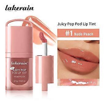 Flüssiges Rouge & Lippenfarbe, glänzender Spiegel-Wasserleicht-Lipgloss, langanhaltendes, feuchtigkeitsspendendes und aufpolsterndes Lippenöl mit Ceramiden & Peptiden
