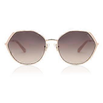 Guess GU7842 28F Full Rim Shiny Rose Gold Women Oval Sunglasses UV3 Original
