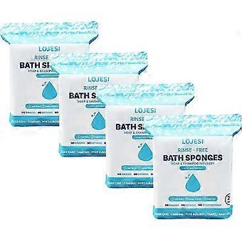 Mit Seife und Shampoo getränkte 25 Stück Badetücher (20 x 20 cm), ideal für Duschschwämme und Badewanne, kein Abspülen erforderlich