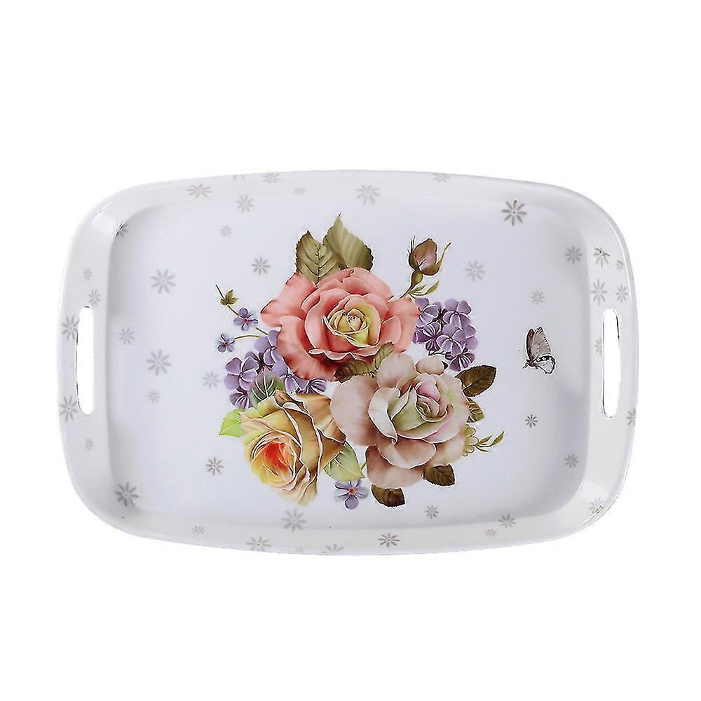 Serving Tray Decorative Tray With Handles Multi-purpose Rectangular Serving Trays-Yvan