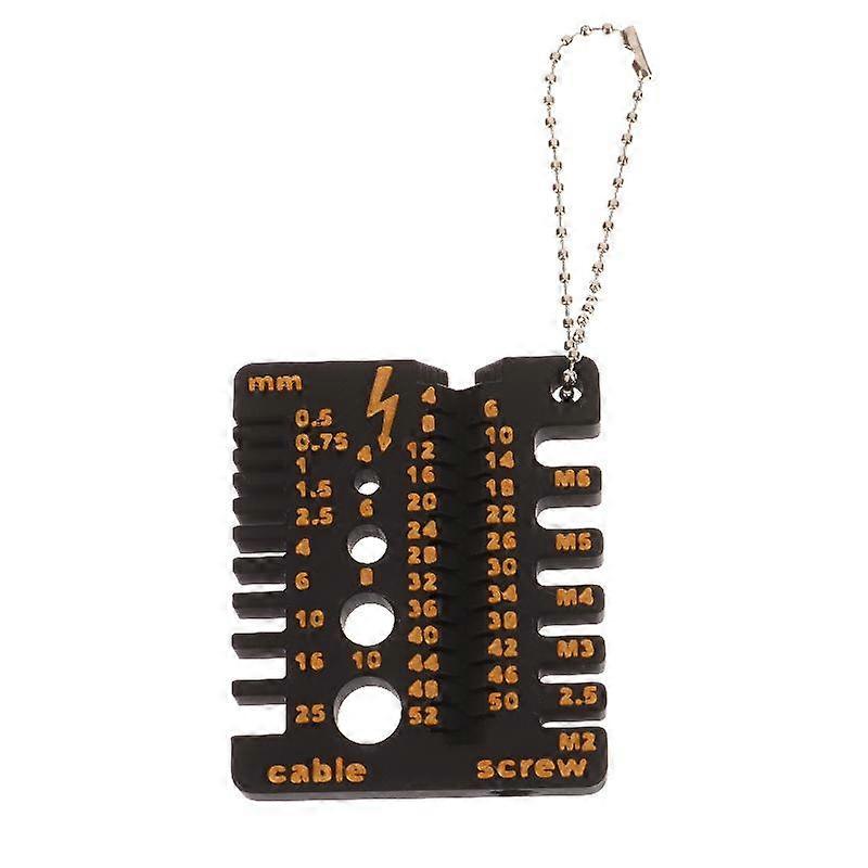 Compact 3D Printed Gauge compatible with Screw Drill Bit, Nut Thread Checker & Measuring Tool