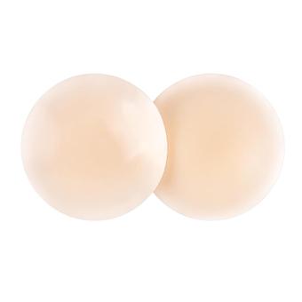Wiederverwendbare, nahtlose Nippel-Pasties aus Silikon für trägerlose Kleider, beige
